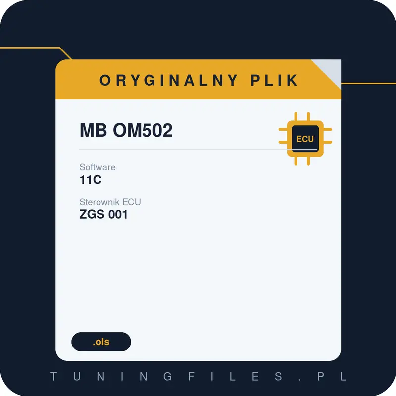 Oryginalny plik MB OM502 11C