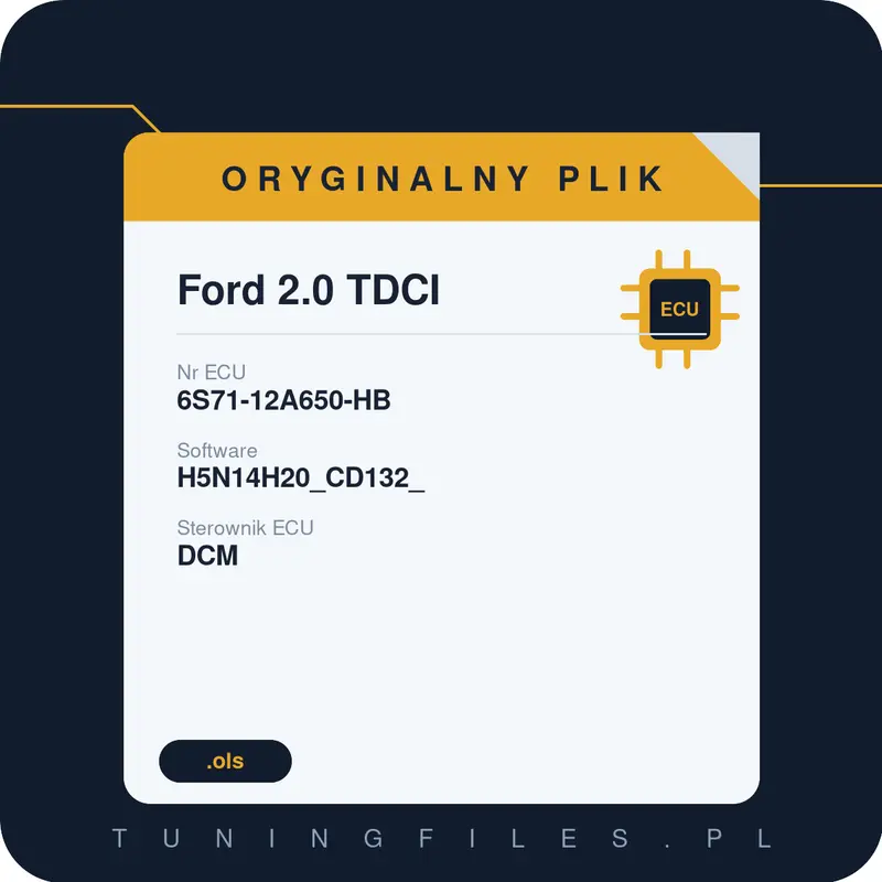 Oryginalny plik Ford 2.0 TDCI H5N14H20_CD132_