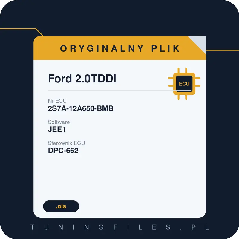Oryginalny plik Ford 2.0TDDI JEE1