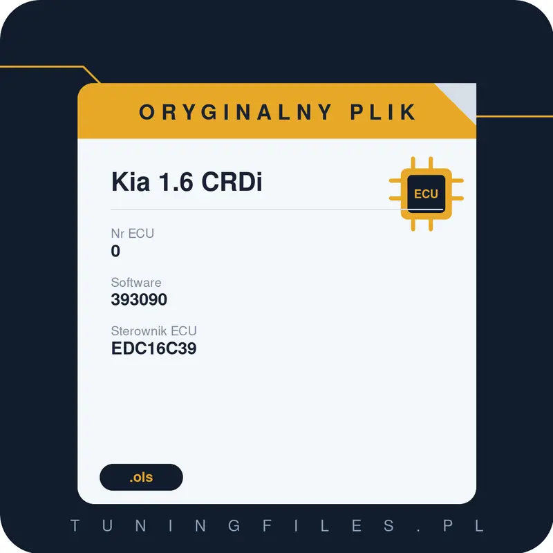 Oryginalny plik Kia 1.6 CRDi 393090