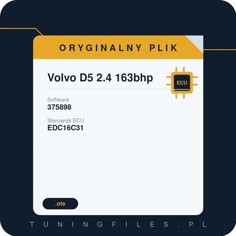 Oryginalny plik Volvo D5 2.4 163bhp 375898