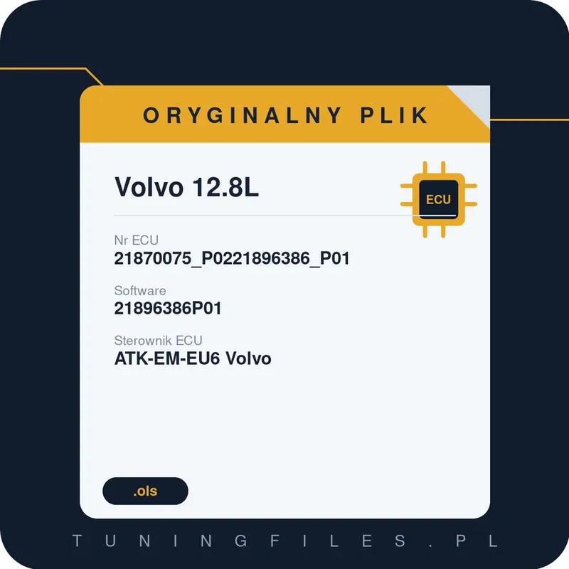 Oryginalny plik Volvo 12.8L 21896386P01