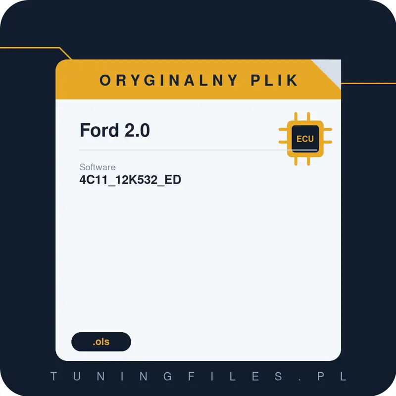Oryginalny plik Ford 2.0 4C11_12K532_ED
