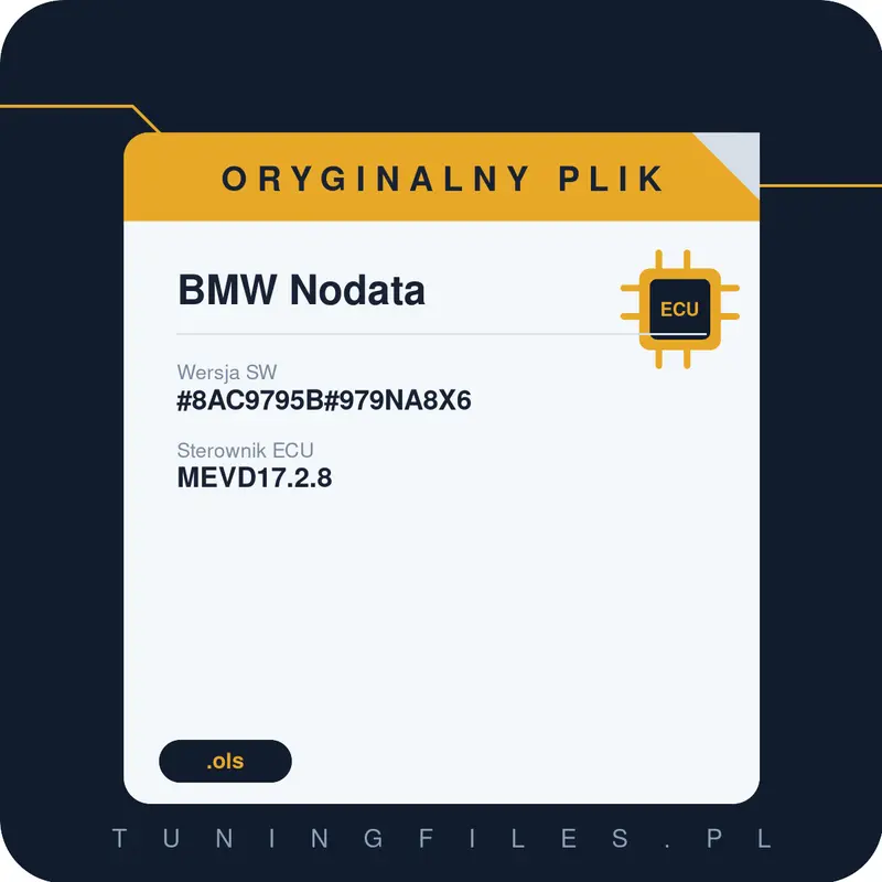 Oryginalny plik BMW Nodata #8AC9795B#979NA8X6