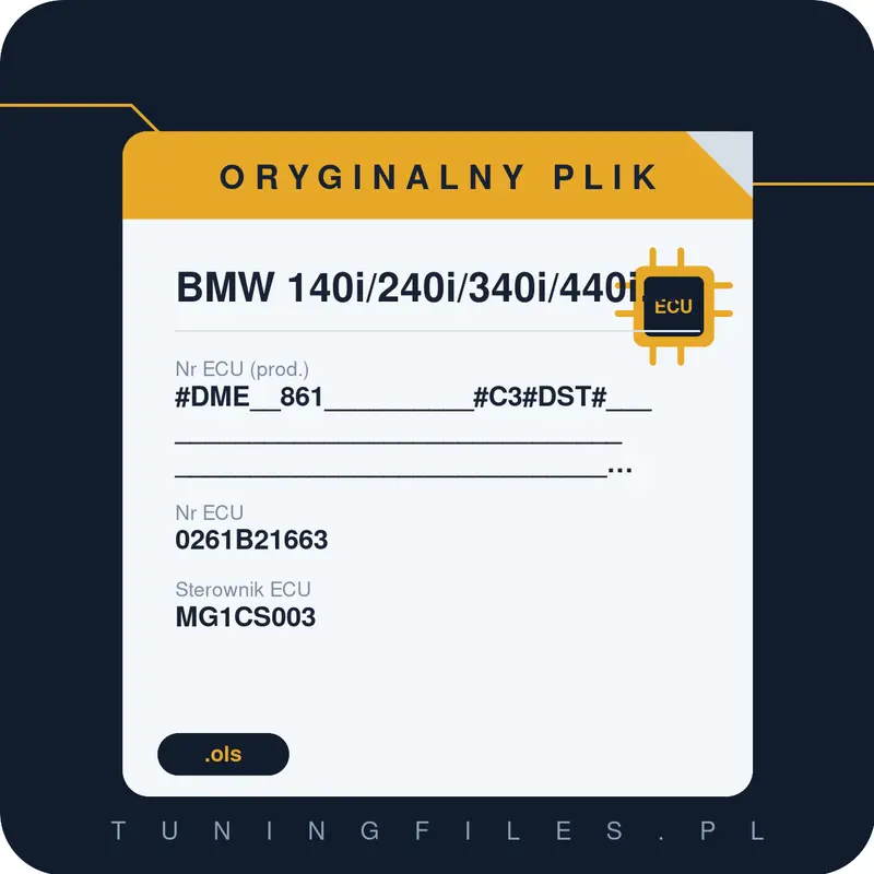 Oryginalny plik BMW 140i/240i/340i/440i/540i/640i/740i/740Li/X3/X4/X5/X7/Z4/M3/Supra #DME__861__________#C3#DST#_______________________________________________________________________________
