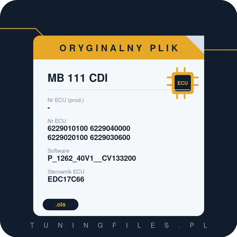 Oryginalny plik MB 111 CDI - P_1262_40V1__CV133200