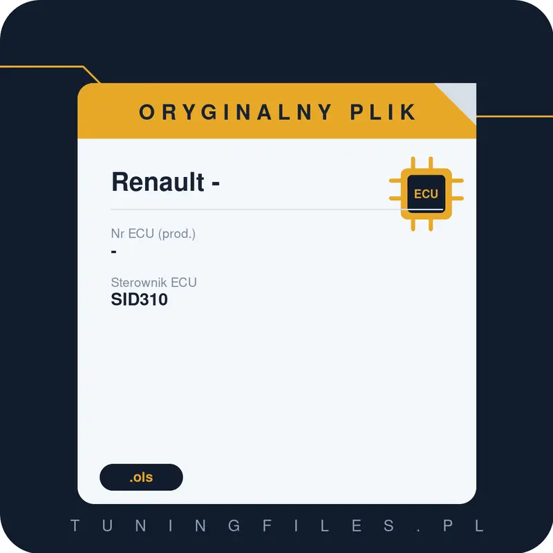Oryginalny plik Renault - -