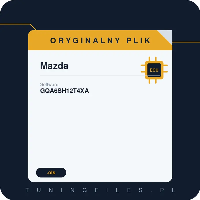 Oryginalny plik Mazda GQA6SH12T4XA