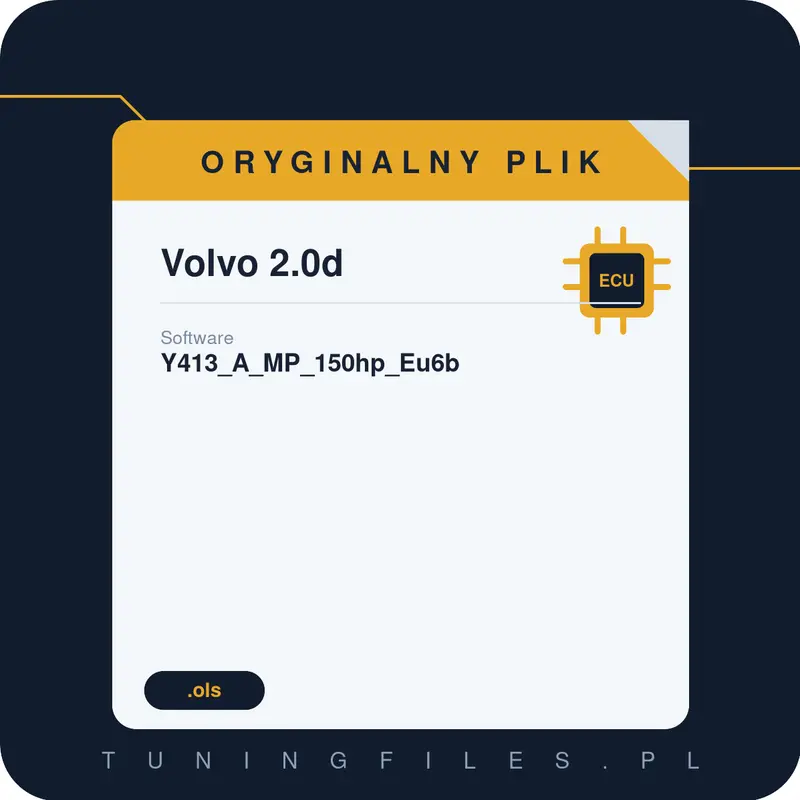 Oryginalny plik Volvo 2.0d Y413_A_MP_150hp_Eu6b