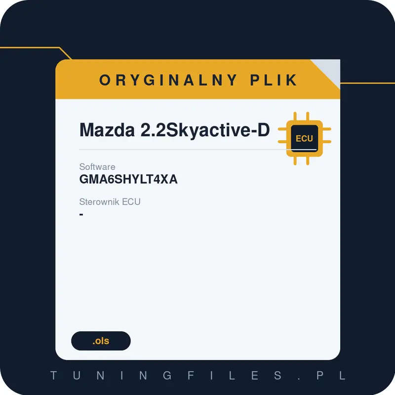 Oryginalny plik Mazda 2.2Skyactive-D GMA6SHYLT4XA