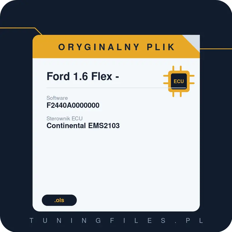 Oryginalny plik Ford 1.6 Flex - F2440A0000000