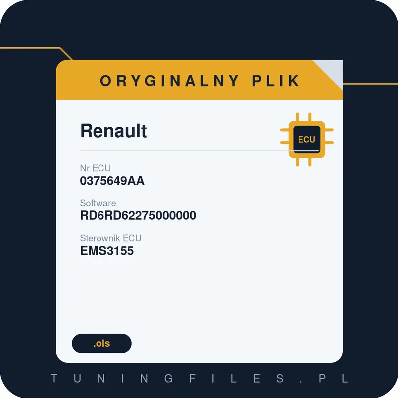 Oryginalny plik Renault RD6RD62275000000