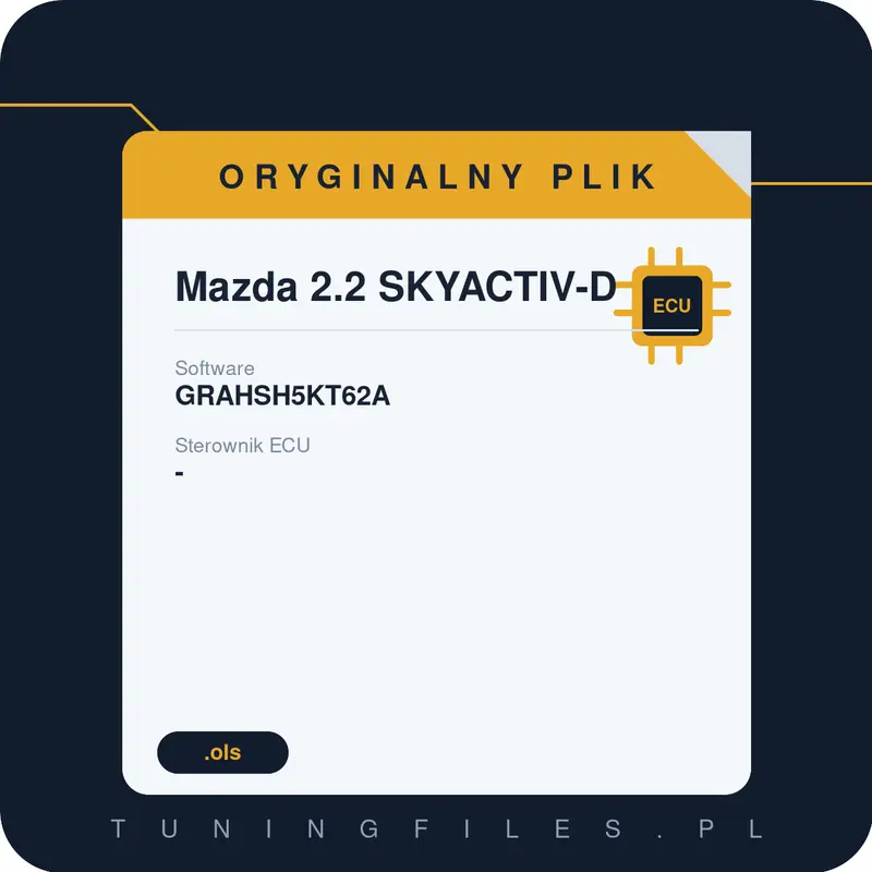 Oryginalny plik Mazda 2.2 SKYACTIV-D GRAHSH5KT62A