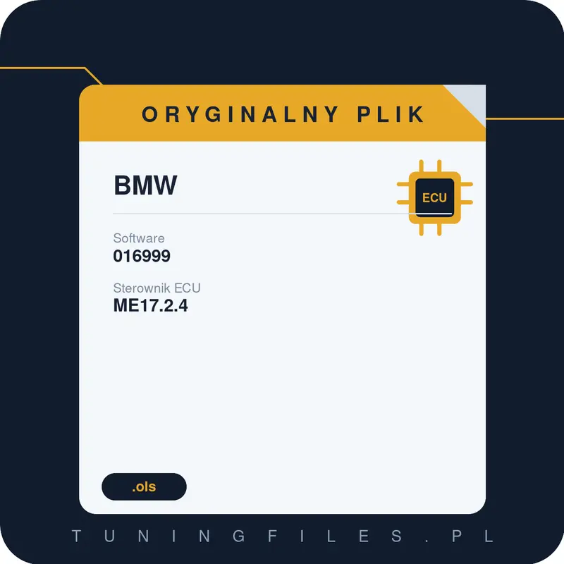Oryginalny plik BMW 016999