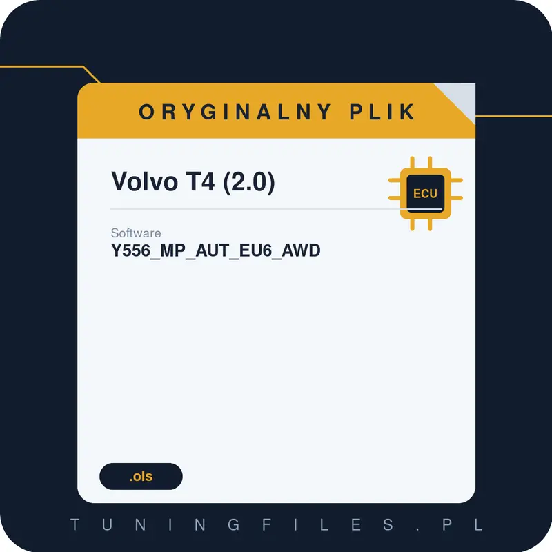 Oryginalny plik Volvo T4 (2.0) Y556_MP_AUT_EU6_AWD