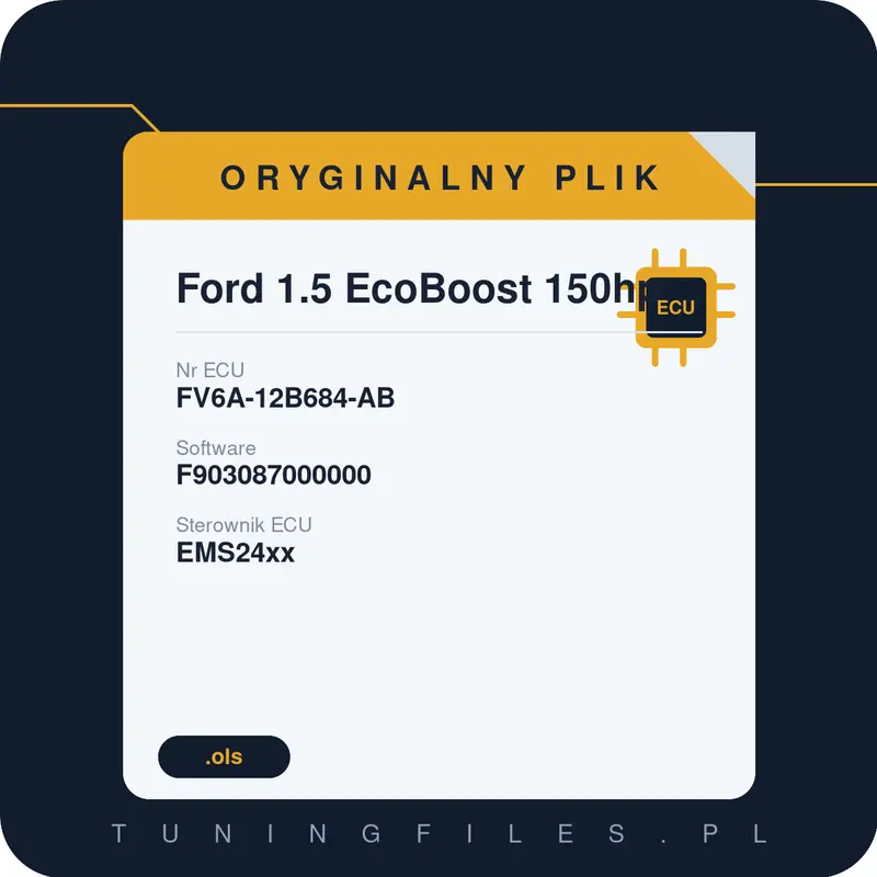 Oryginalny plik Ford 1.5 EcoBoost 150hp F903087000000