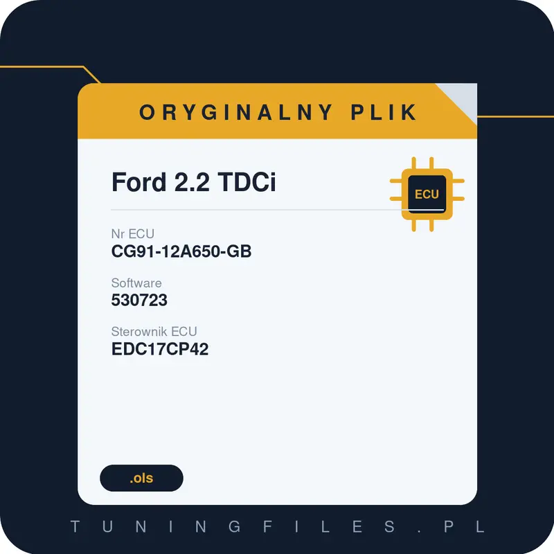 Oryginalny plik Ford 2.2 TDCi 530723