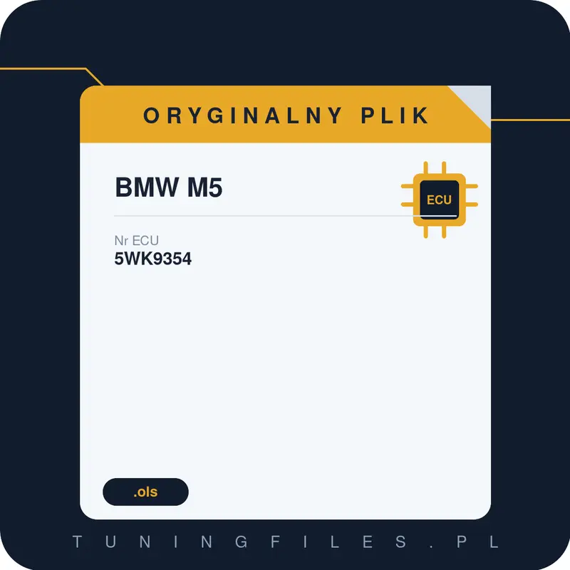 Oryginalny plik BMW M5