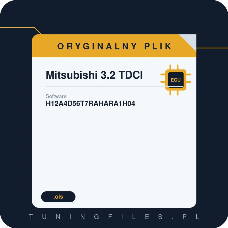 Oryginalny plik Mitsubishi 3.2 TDCI H12A4D56T7RAHARA1H04