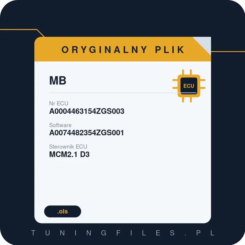 Oryginalny plik MB A0074482354ZGS001