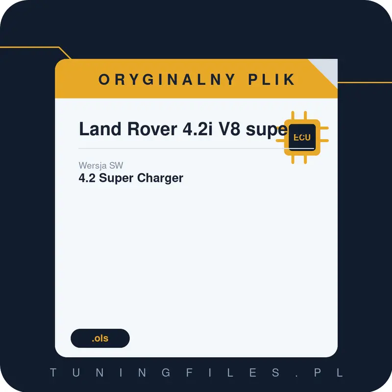 Oryginalny plik Land Rover 4.2i V8 supercharged 4.2 Super Charger