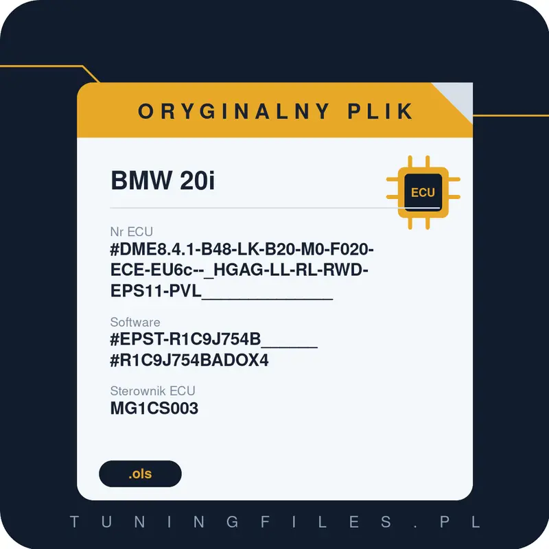 Oryginalny plik BMW 20i #EPST-R1C9J754B______#R1C9J754BADOX4