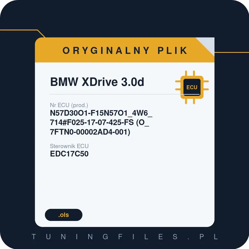 Oryginalny plik BMW XDrive 3.0d N57D30O1-F15N57O1_4W6_714#F025-17-07-425-FS (O_7FTN0-00002AD4-001)
