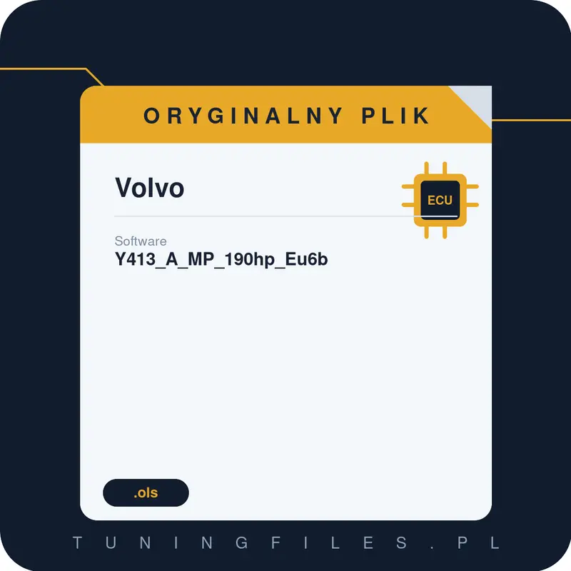 Oryginalny plik Volvo Y413_A_MP_190hp_Eu6b