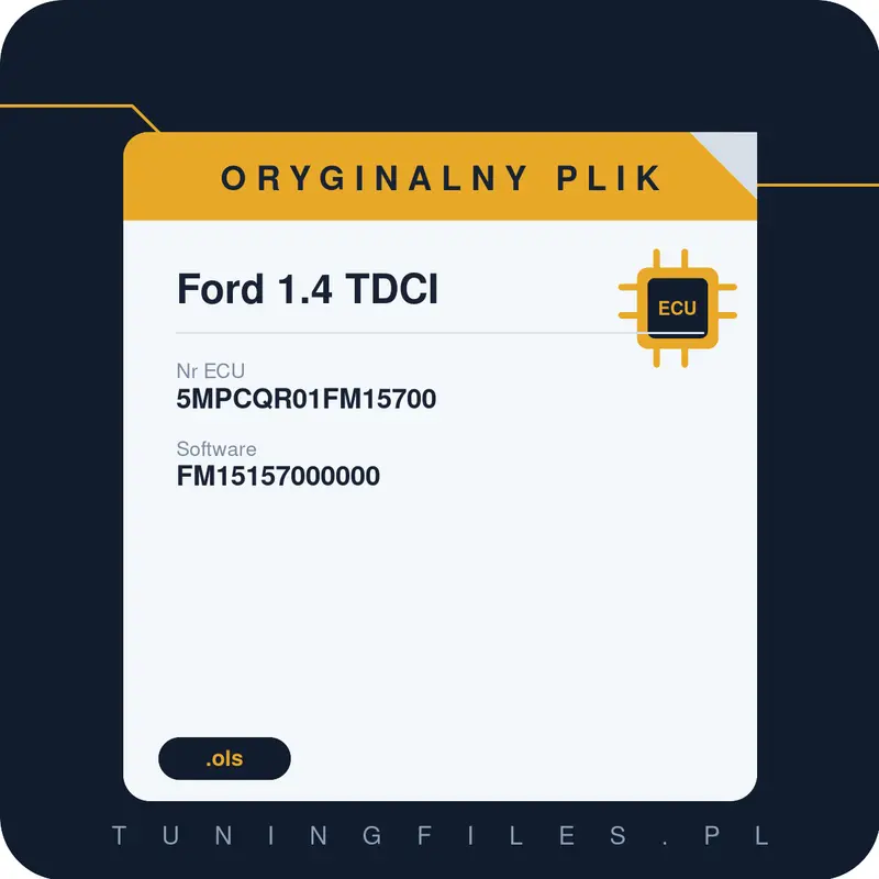 Oryginalny plik Ford 1.4 TDCI FM15157000000