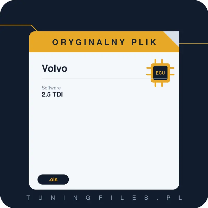 Oryginalny plik Volvo 2.5 TDI