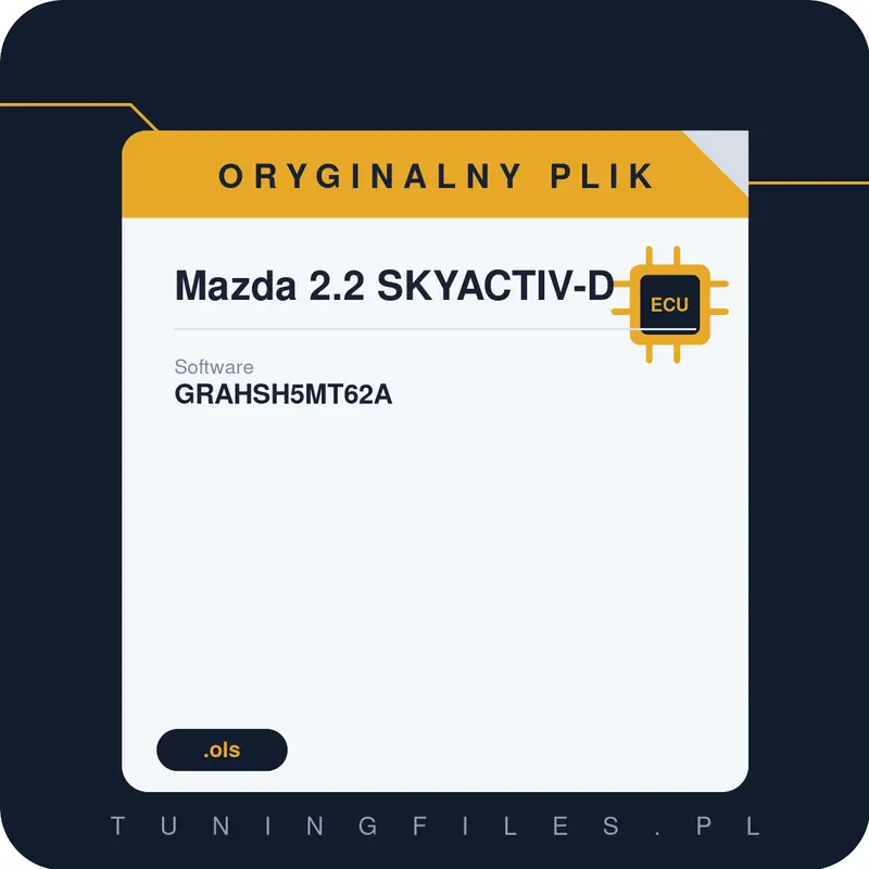 Oryginalny plik Mazda 2.2 SKYACTIV-D GRAHSH5MT62A