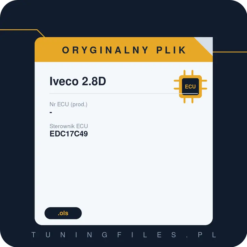 Oryginalny plik Iveco 2.8D -